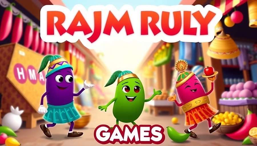 Rajma Rally Game Cover Rajma Rally game cover featuring colorful Indian kidney bean characters in traditional attire with vibrant market background
