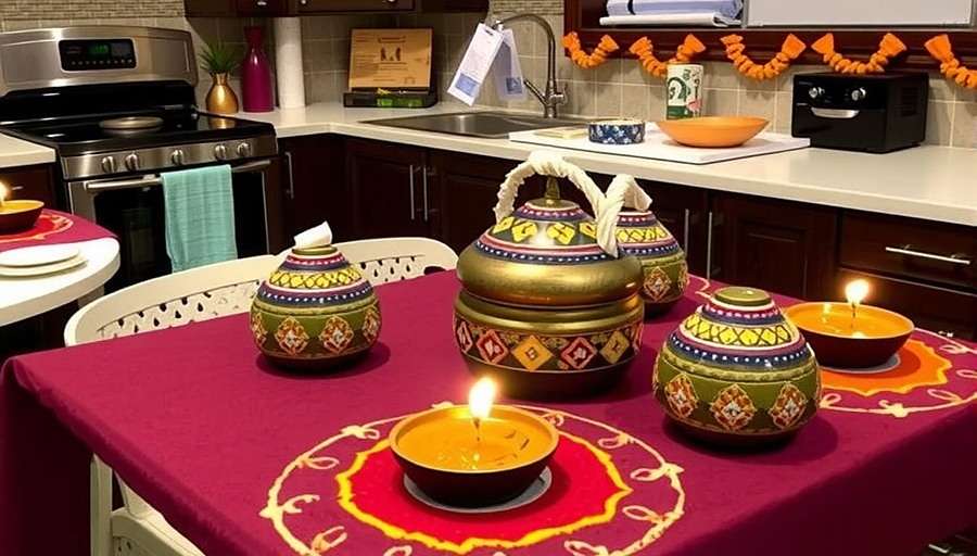 Rajma Rally Localized Events Rajma Rally Diwali event showing decorated kitchens with rangoli, diyas, and special festive rajma dishes